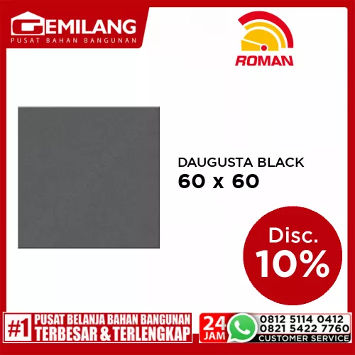 ROMAN GRANIT DAUGUSTA BLACK (GT602134CR) 60 x 60