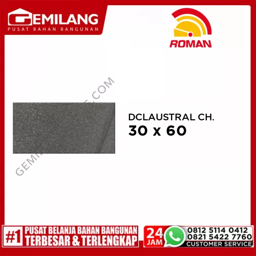 ROMAN GRANIT DCLAUSTRAL CHARCOAL KW B (GT632505R) 30 x 60