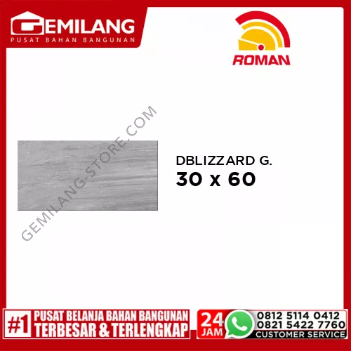 ROMAN GRANIT DBLIZZARD GRIGIO KW B (GT632401R) 30 x 60
