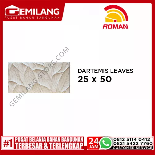 ROMAN DARTEMIS LEAVES (W52710) 25 x 50