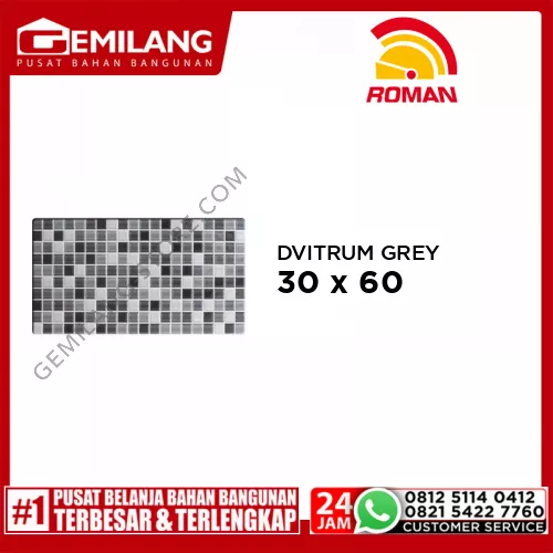 ROMAN DVITRUM GREY (W63748R) 30 x 60