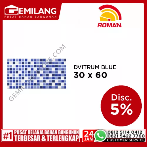 ROMAN DVITRUM BLUE (W63749R) 30 x 60