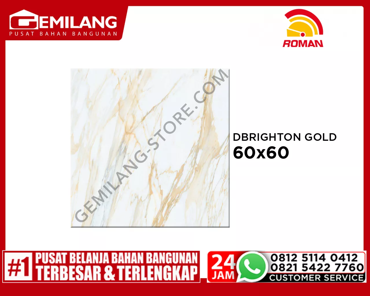 ROMAN GRANIT DBRIGHTON GOLD (GT609870FR) 60 x 60
