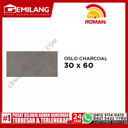 ROMAN GRANIT OSLO CHARCOAL (GT632013R) 30 x 60