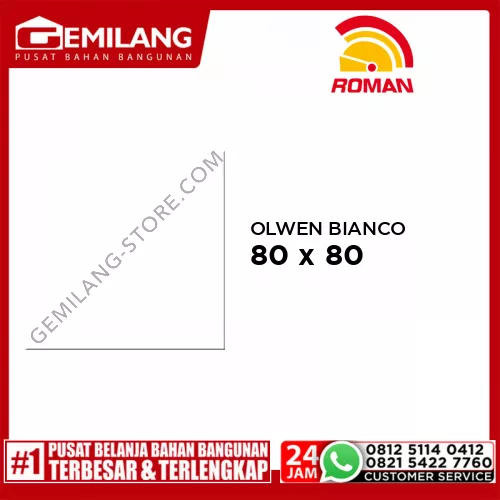 ROMAN GRANIT OLWEN BIANCO (GT809196FR) 80 x 80