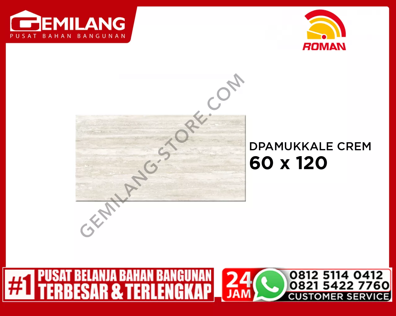 ROMAN GRANIT DPAMUKKALE CREMA (GT1269863FR) 60 x 120