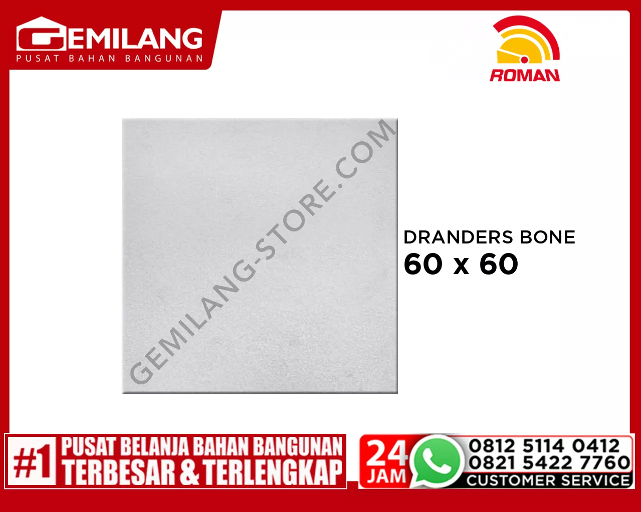 ROMAN GRANIT DRANDERS BONE (GT605532R) 60 x 60