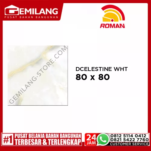 ROMAN GRANIT DCELESTINE WHITE (GT809488FR) 80 x 80