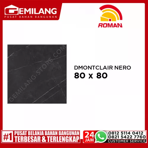 ROMAN GRANIT DMONTCLAIR NERO (GT809487FR) 80 x 80