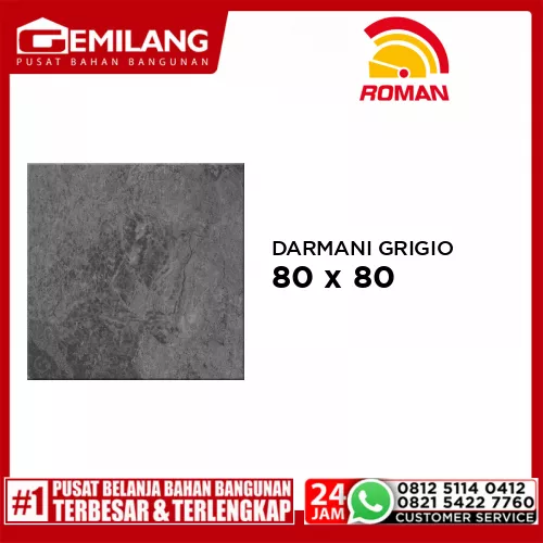 ROMAN GRANIT DARMANI GRIGIO (GT809497FR) 80 x 80