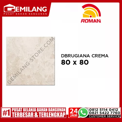 ROMAN GRANIT DBRUGIANA CREMA (GT809489FR) 80 x 80