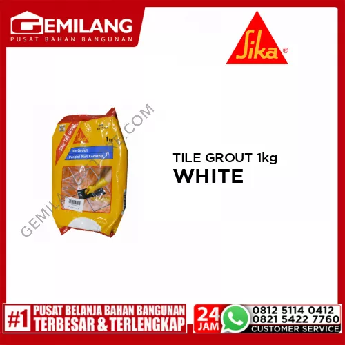 SIKA TILE GROUT WHITE 1kg