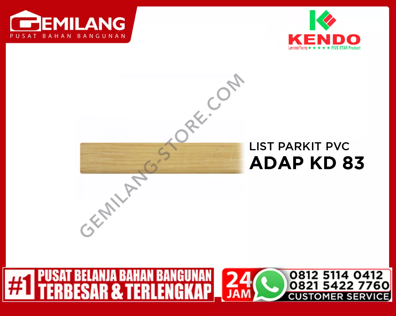 KENDO LIST PARKIT PVC ADAPTASI KD 83