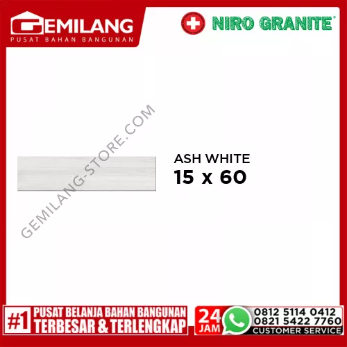 NIRO GRANIT ASH WHITE GFN01 DR3 15 x 60