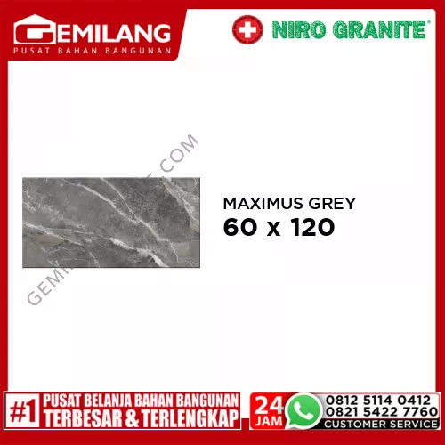 NIRO GRANIT MAXIMUS GREY GCI08 60 x 120