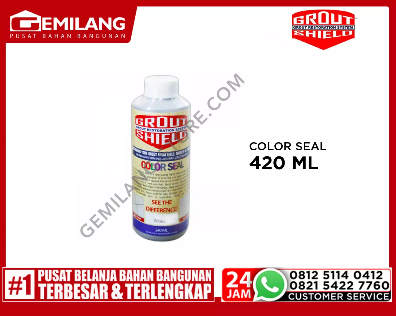 GROUT SHIELD COLOR SEAL IVORY 240ml