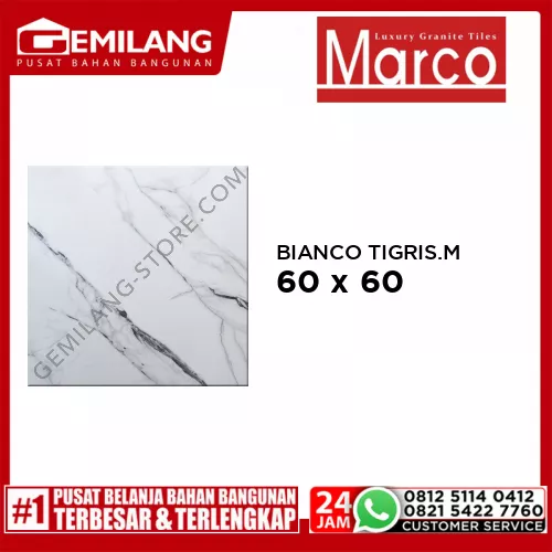 MARCO GRANIT BIANCO TIGRIS MATT 60 x 60