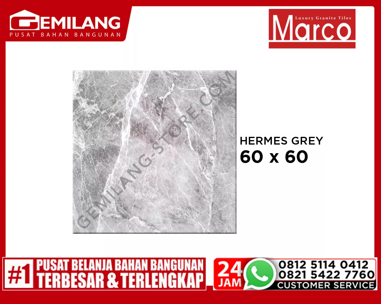 MARCO GRANIT HERMES GREY 60 x 60