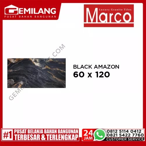 MARCO GRANIT BLACK AMAZON (2.16m) 60 x 120