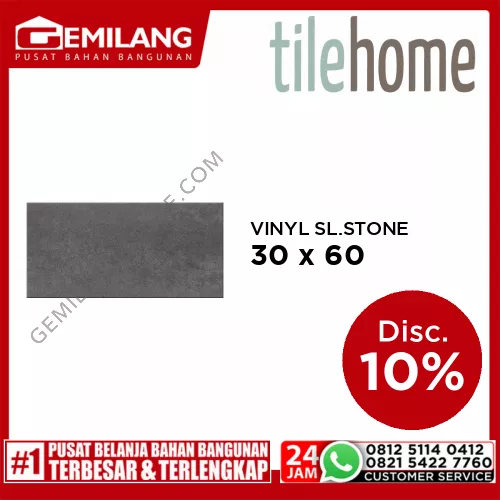 TILEHOME VINYL LVT SLATE STONE MTH-042 30.4 x 60.9 x 0.3cm (14pc)