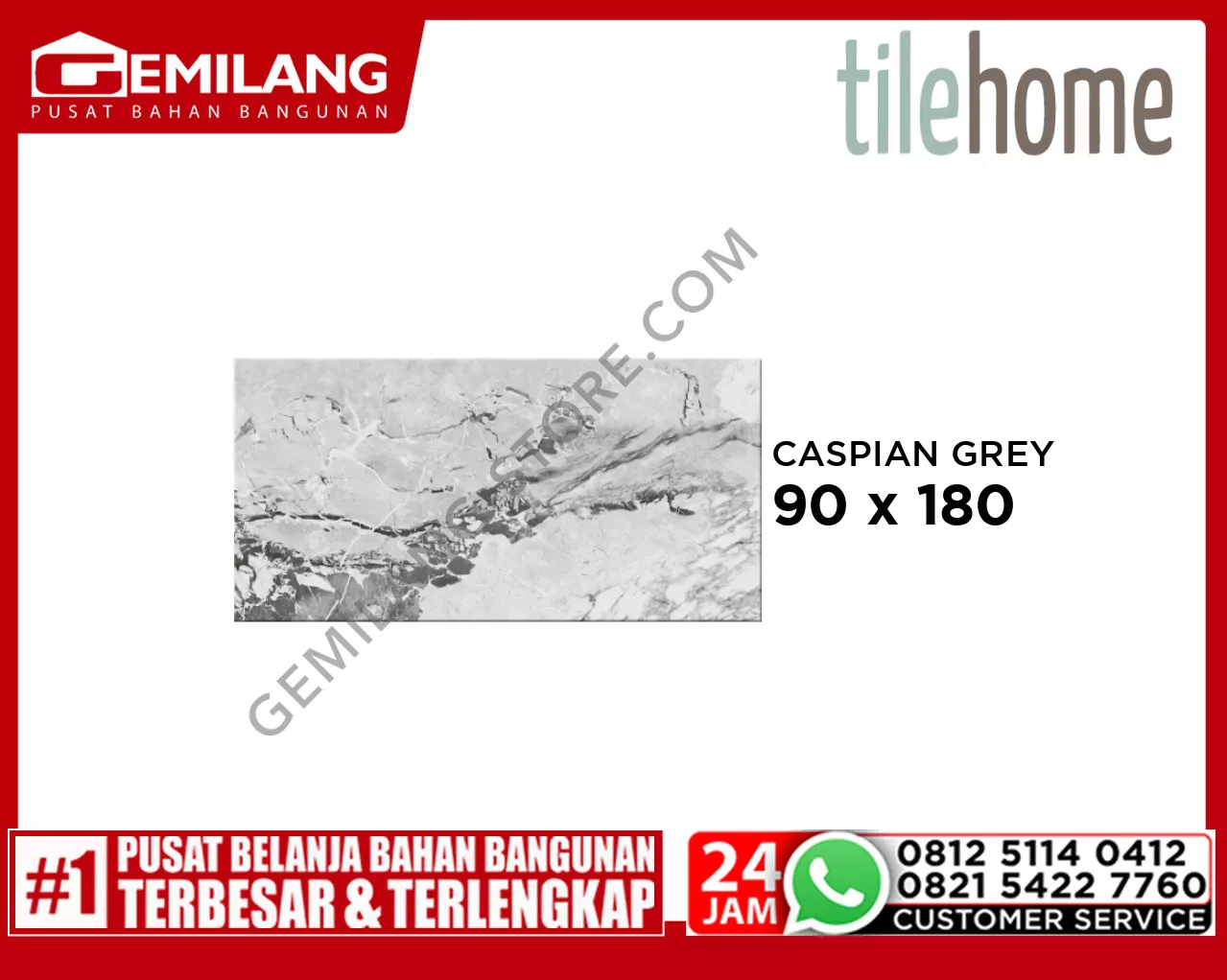 TILEHOME GRANIT CASPIAN GREY RK189H202B 90 x 180