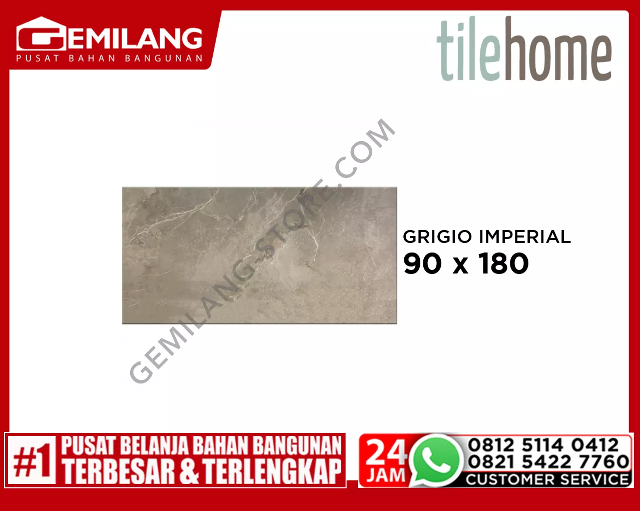 TILEHOME GRANIT GRIGIO IMPERIALE RK189H103A 90 x 180