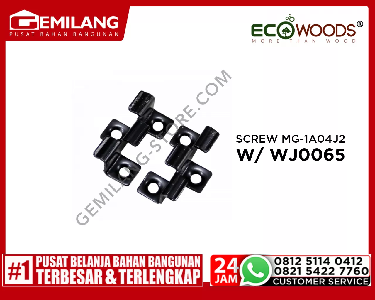 ECOWOOD SCREW MG-1A-04-J2 WITH WJ0065 (40 x 23.8 x 11.9)/2PC