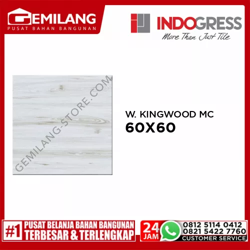 INDOGRESS GRANIT WHITE KINGWOOD MATT CARVING 60 x 60