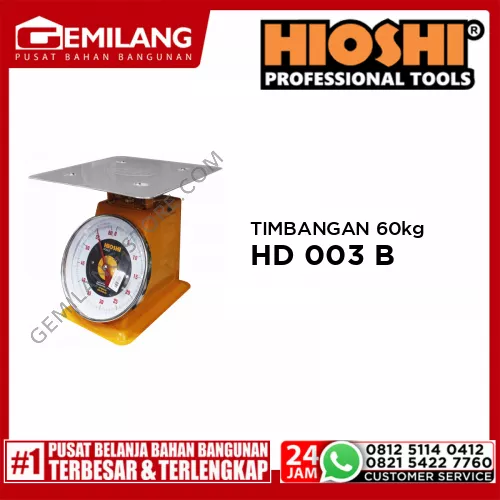 HIOSHI TIMBANGAN SEGI HD 003 B 60kg