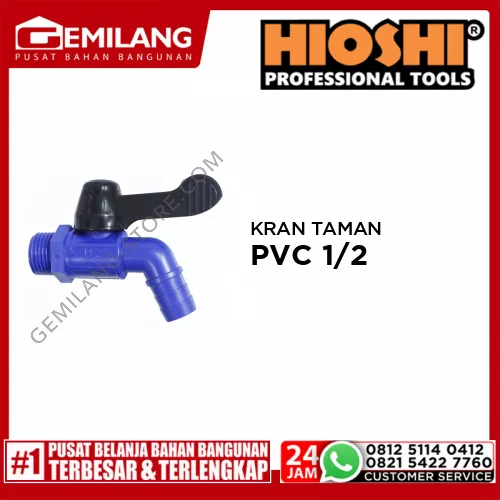 HIOSHI KRAN TAMAN PVC 1/2 NO HGP 011A