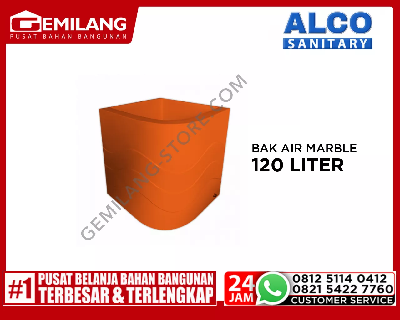 ALCO BAK AIR MARBLE AVANTGRD ORANGE 120 L