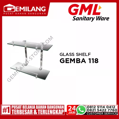 GML GLASS SHELF GEMBA 118
