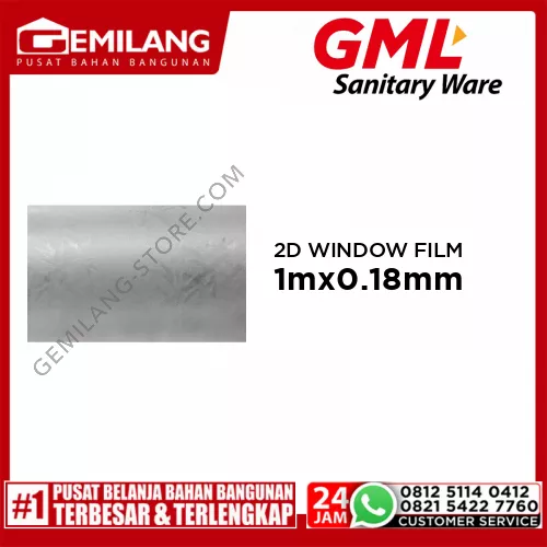 GML 2D STATIC WINDOW FILM 005 50 x 1m x 0.18MM