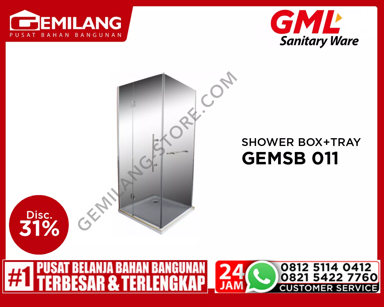 GML SHOWER BOX GEMSB 011 + TRAY