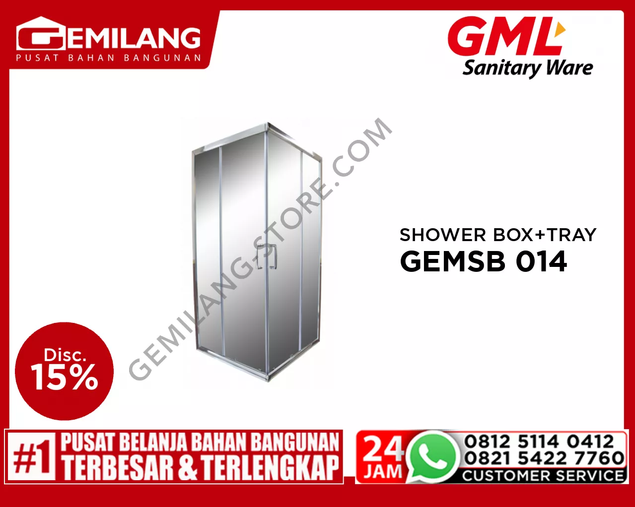 GML SHOWER BOX GEMSB 014 + TRAY