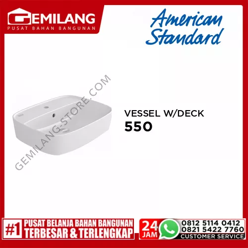 AMSTAD WASTAFEL SIGNATURE VESSEL W/DECK MOUNTED 550