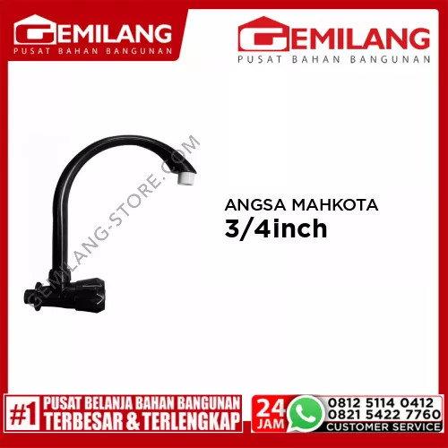 KRAN ANGSA MAHKOTA HITAM 1/2inch x 3/4inch