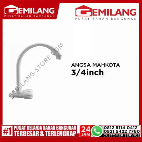 KRAN ANGSA MAHKOTA PUTIH 1/2inch x 3/4inch