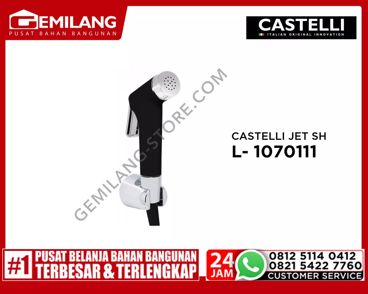 CASTELLI JET SHOWER BLACK BL- 1070111