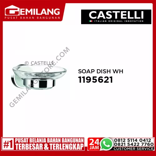 CASTELLI SOAP DISH WH- 1195621