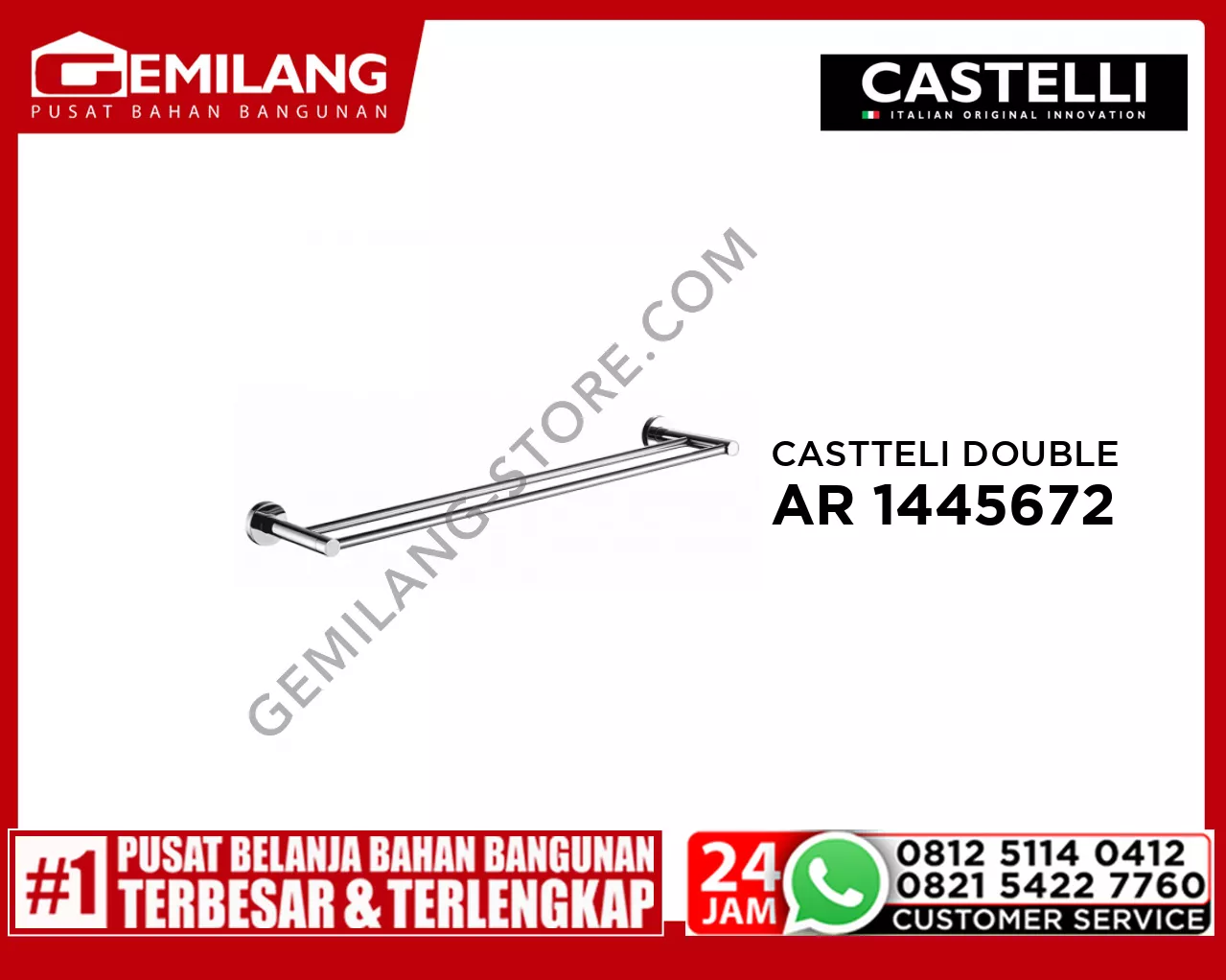 CASTTELI DOUBLE TOWEL BAR 1445672
