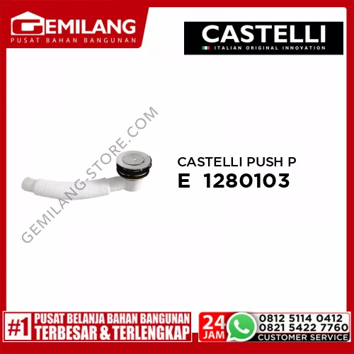 CASTELLI PUSH POP UP SHOWER TRAY WASTE  1280103