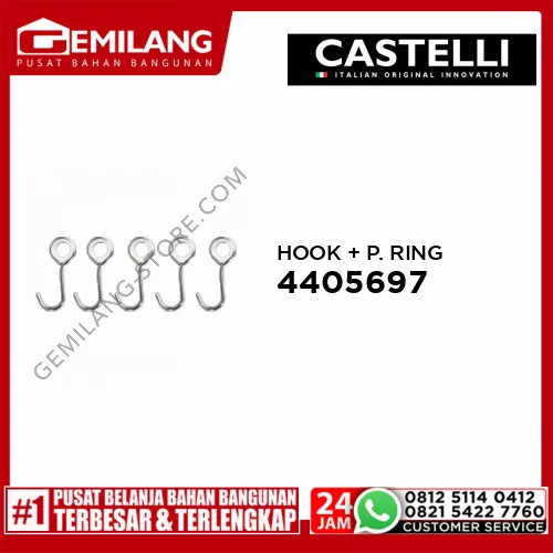 CASTELLI HOOK + PLASTIC RING 4405697