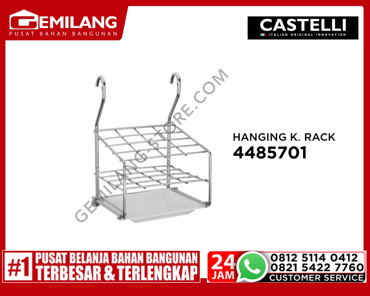 CASTELLI HANGING KITCHEN EQUIPMENT RACK 4485701