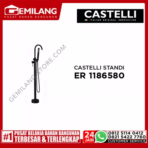 CASTELLI STANDING SINGLE HANDLE BATH SHOWER MIXER 1186580
