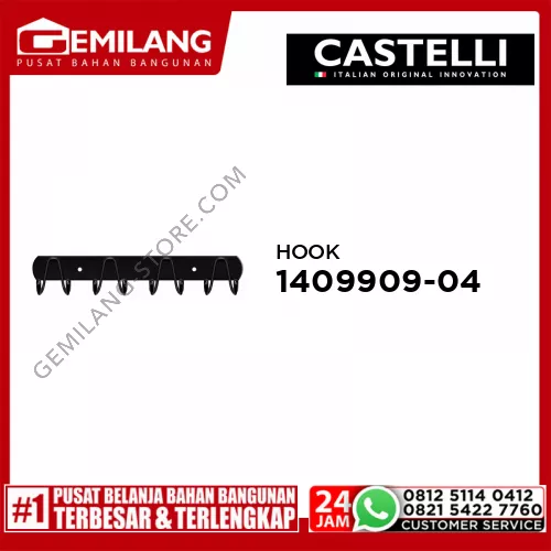 CASTELLI HOOK-4 1409909-04 BLACK