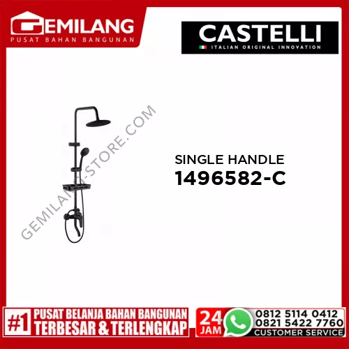 CASTELLI SINGLE HANDLE RAINSHOWER MIXER SET 1496582-CR