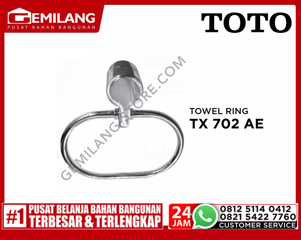 TOTO TOWEL RING TX 702 AE