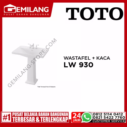 TOTO WASTAFEL LW 930 + KAKI WHITE