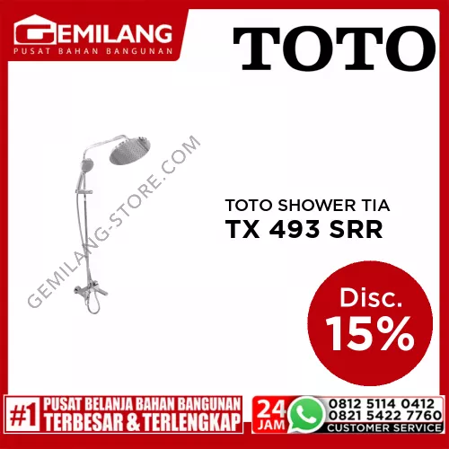 TOTO SHOWER TIANG + KRAN P/D TX 493 SRR